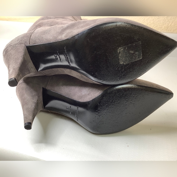 Saint Laurent Paris Over Knee Cat 90mm Suede Thigh Boot 38 - Picture 11 of 15